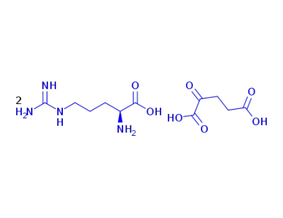 α-ketoglutaric acid di-L-arginine salt